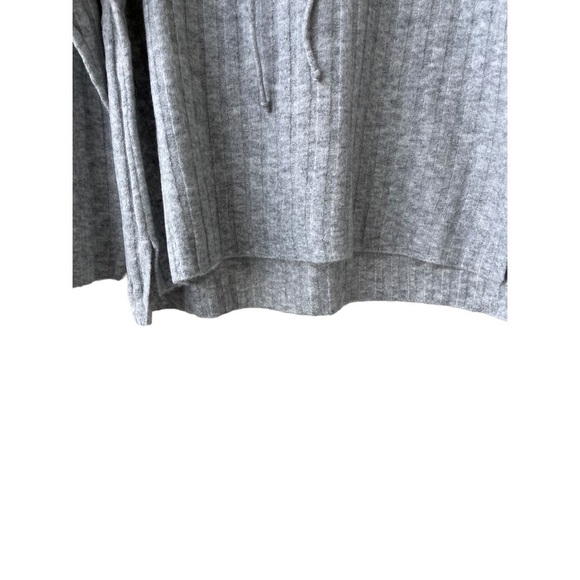 Sweet Romeo gray ribbed knit hoodie NWT - Picture 5 of 7